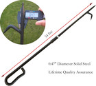 Fire Poker For Fire Pit  34 Inc 2 Lb Heavy Duty Fireplace Poker Made Of Diamete