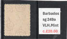 Barbados Gv1 1938 1d Scarlet  Sg 249a Vlh mint