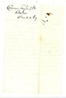 1869 Boston Mass Letter On Fabric Samples Signed J s  Colby To P m  Dudley   Co 