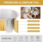 100pcs 5oz Mini Aluminum Foil Cupcake Baking Cups With Lids  Round Cupcake Party