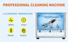 Aipoi 3 2l Ultrasonic Cleaner With Timer Heating Machine Digital Sonic Cleaner