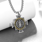 925 Sterling Silver Saint Religious Necklace For Men Women Amulet Protect Pat   