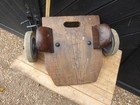 Antique Oak Wood Removal Trolley  oak Trolley -removal Trolley -flexello  Wheels