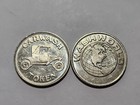 Car Wash Token Lot - 50 Silver Tone Washworld  Old Model T Design - Size 0 984 