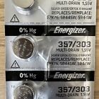 Energizer 357 303 Silver Oxide Battery Multi-drain 1 55v - 5 Pack