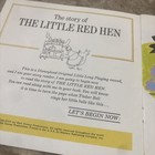 Vintage Walt Disney The Little Red Hen Paperback Picture Book With Record