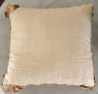 Antique Victorian Ecru Lace Ribbon Pin Cushion Pillow Sawdust