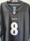Mens Nike Baltimore Ravens Lamar Jackson  8 Jersey Black   Purple Mens Xxl Nwt