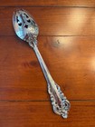 Mint Wallace Grande Baroque Lattice Serving Spoon Sterling Silver Grand Server