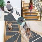 Stair Tread Mats Carpet Non-slip Stair Pads Step Protectors W  Reusable Adhesive