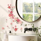 Wall Sticker Flower Decal Rose Vinyl Mural Art Leaf Diy Home Living Room Decor