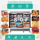 72cu ft Commercial Glass Door Freezer Reach-in Display Deep Merchandiser Freezer