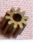 8 Tooth Regular Brass Pinion Gear 48 Pitch For  078  Motor Shaft Slot Car Nos