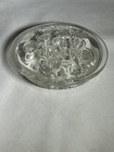 Vintage Clear Glass Flower Frog Display Marbles 11 Holes