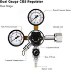 Ferroday Dual Gauge Co2 Regulator Beer Kegerator Co2 Regulator Beer Keg Dual-sta