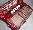 Top    Hohner Club Iii M  De Luxe 8 Bass Cf Diatonic Accordion  Case   Straps