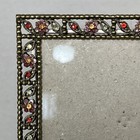 Rhinestone Enamel Multicolored Flowers Openwork Metal Picture Frame 4x6