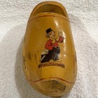 Heineken Holland Beer Dutch Wooden Clog Carved Wood Shoe Breweriana Vtg Craft