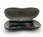 Ray-ban Eyeglasses Sunglasses Glasses Optical Black Hard Case  W  Cloth