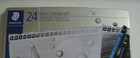 New In Tin   24 Staedtler  Mars Lumograph Sketching Pencil Set