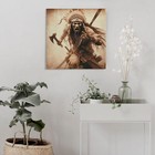 Native American Poster Aboriginal Warrior Vintage Wall Art Canvas Painting