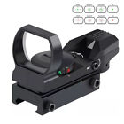 Red Green Dot Reflex Sight Scope Tactical Holographic 4 Reticles Picatinny Rail