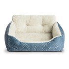 Eco-friendly Small Dog Cat Bed Cozy Machine Washable Tufted Supportive Lounger