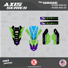 Graphics Kit For Kawasaki Kx450  2019-2023  Axis Series - Green