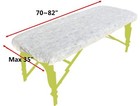 Disposable Massage Table Sheets White 82x35 Sms Water-resistant Elastic Fitted