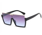Vintage Retro Oversized Xl Women Sunglasses Square Fashion Designer Large Flat