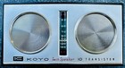   Vintage Koyo 10 Transistor Radio Working Twin Speaker Boombox Japan Robot Head