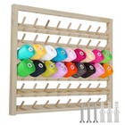 Kandishiex Wooden Thread Holder 54 Spool Rack Wall-mounted Sewing Organizer