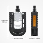 Folding Bike Pedals Mountain Bike Pedals Aluminum Alloy Bicycle Platfor-m 