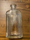 Antique Clear Glass Embossed Pertussin Medicine Bottle Early 1900s