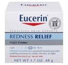 Eucerin Redness Relief Dermatological Skincare Night Creme Night Cream 1 7oz