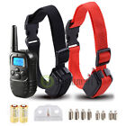 Dog Shock Training Collar 1000 Yards Lcd Remote Waterproof 4 Modes For 1- 2 Dogs