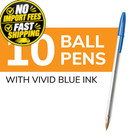 Bic Ballpoint Pen  Medium Point  Blue   10 Count  pack Of 2   Ink