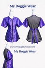 My Doggie Wear Professional Dog Grooming Jacket Purple black For Pet Groomer