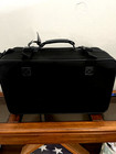 Vintage American Airlines Flight Luggage Black Canvas 22   lx13   hx9   d