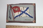 C1910s Poland Flag Tobacco Felt Antique Cigarette Cigar Premium 11  X 7 5 