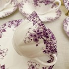 Shelley  Fine Bone China Dainty Mauve Teacup   Saucer Set  multiple Available 