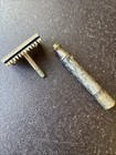 Antique Pat d 1920 Gillette Safety Razor Comb Style Usa Edwardian Shaving Tool