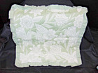 Set Of 2 -floral Embroidered 18x18 Pillow Covers - Glory Season Sage Green white