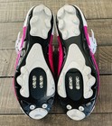 Sidi Women s Road Cycling Shoes Pink White 41w Adjustable Strap Dial Hook   Loop