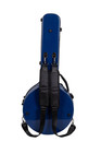 Crossrock Fiberglass Case For 4-string Tenor Banjo-blue Gloss Finish   Tsa Lock