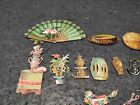 Rare Antique Victorian Die Cut Scraps Objects And Fruits Lot 9