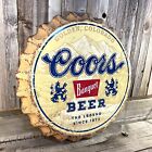 Coors Banquet Beer Bottle Cap Large 18  Metal Aluminum Sign Garage Bar Rockies
