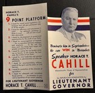 Lot 1932 Massachusetts Lieutenant Governor Horace Cahill Flyer   Window Sticker