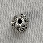 Baroque Heart Cone Bead Caps 16x8mm Antique Silver Plated Alloy Q10 Per Pkg