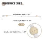 2 Pack Magnetic Curtain Tiebacks  55cm 21 65  Curtain Holdbacks  White